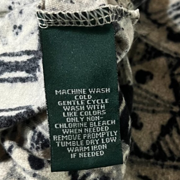 Vintage Ralph Lauren Jeans Co. Sleeveless Geometric Print Cotton Maxi Dress Sz M - Picture 8 of 10